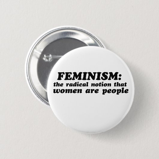 Badge Rond 5 Cm Définition du féminisme (Devant & derrière)