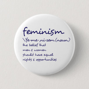 Badge Rond 5 Cm Définition Du Féminisme