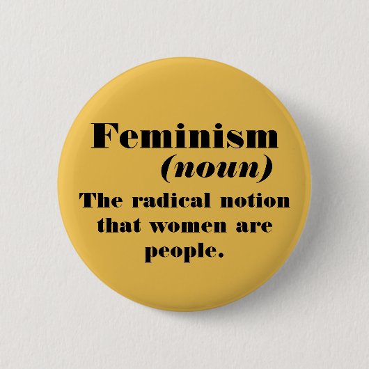Badge Rond 5 Cm Définition du féminisme (Devant)