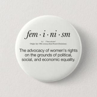 Badge Rond 5 Cm Définition du féminisme