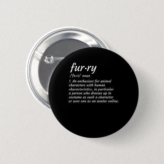 Badge Rond 5 Cm Définition Fandom Furries Design Cosplay (Devant & derrière)