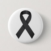Badge Rond 5 Cm Défunt du ruban noir (Devant)