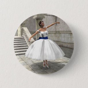 Badge Rond 5 Cm Degas Ballerina