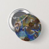 Badge Rond 5 Cm Degas Blue Dancers Pastel Fine Art Masterpiece (Devant & derrière)