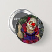 Badge Rond 5 Cm Dégoûtant le clown (Devant & derrière)