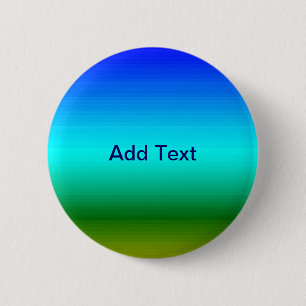 Badge Rond 5 Cm Dégradé bleu et vert mer et ciel