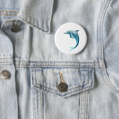 Badge Rond 5 Cm Dégradé géométrique (En situation)
