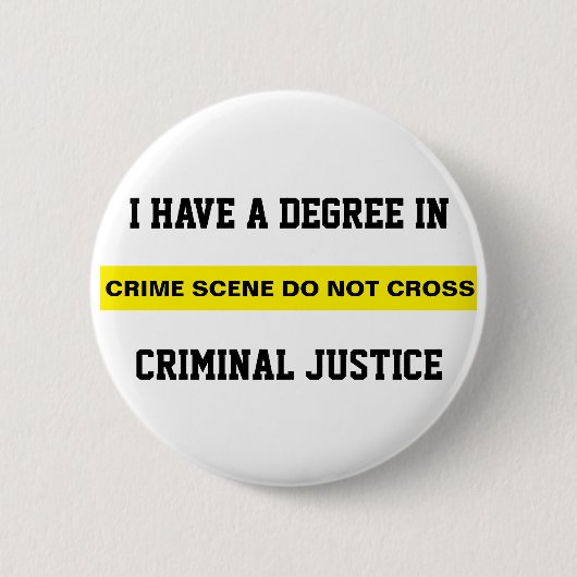 Badge Rond 5 Cm Degré dans la justice pénale (Devant)