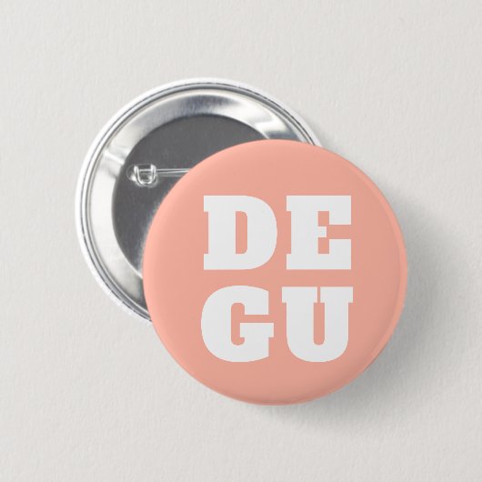 BADGE ROND 5 CM ▣ DEGU ▣ (Devant & derrière)