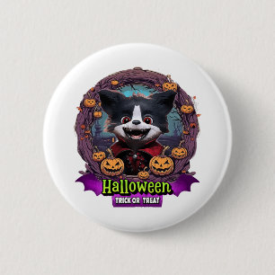 Badge Rond 5 Cm Déguisement de chiot pour Halloween
