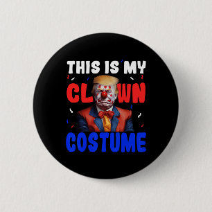 Badge Rond 5 Cm Déguisement de clown anti-Trump drôle Halloween pr