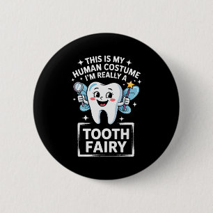 Badge Rond 5 Cm Déguisement de fée des dents mignon pour hommes fe