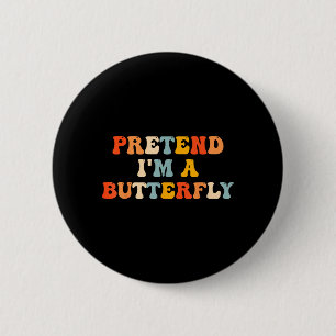 Badge Rond 5 Cm Déguisement Papillon Halloween Papillon