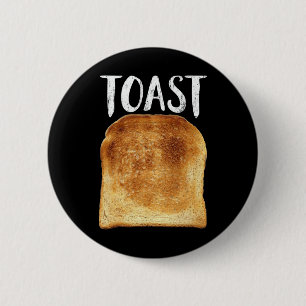 Badge Rond 5 Cm Déguisement Toast Halloween Drôle Amateur de Pain