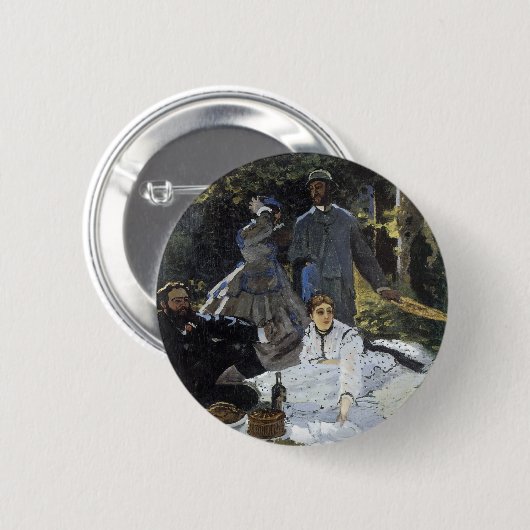 Badge Rond 5 Cm Déjeuner sur l'herbe (Devant & derrière)