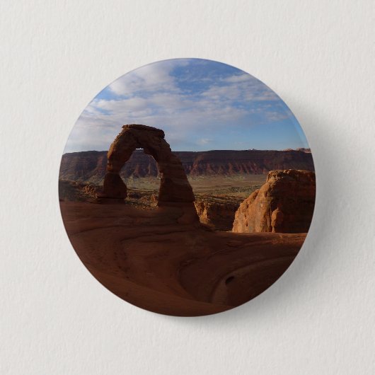 Badge Rond 5 Cm Delicate Arch II au Parc national des Arches (Devant)