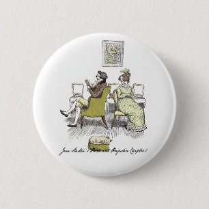 Badge Rond 5 Cm Délice de Vexing, Jane Austen Pride & Prejudice