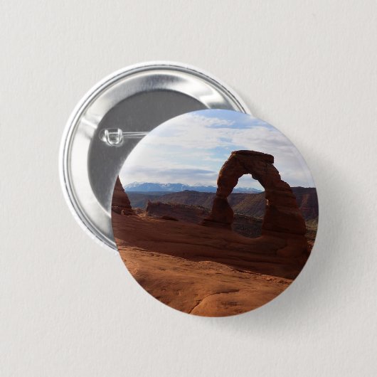 Badge Rond 5 Cm Delicic Arch I au Parc national des Arches (Devant & derrière)