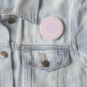 Badge Rond 5 Cm Délicieuse Mandala Abstraite Pastel (En situation)