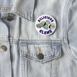 Badge Rond 5 Cm Délicieux Clambake vapeur de la Nouvelle-Angleterr