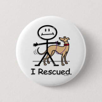 Badge Rond 5 Cm Délivrance de lévrier