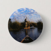 Badge Rond 5 Cm Delta d'Okavango (Devant)
