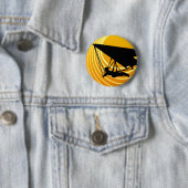 Badge Rond 5 Cm deltaplane (En situation)