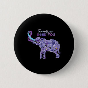 Badge Rond 5 Cm Demain Besoin de vous Prévention Suicide Sensibili