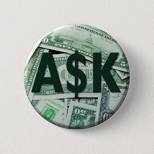 Badge Rond 5 Cm Demander (Devant)