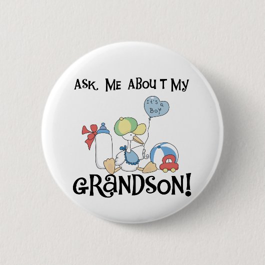 Badge Rond 5 Cm Demander à propos de mes tee-shirts et cadeaux pou (Devant)