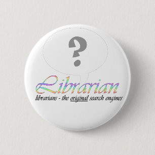 Badge Rond 5 Cm Demandez à votre bibliothécaire local