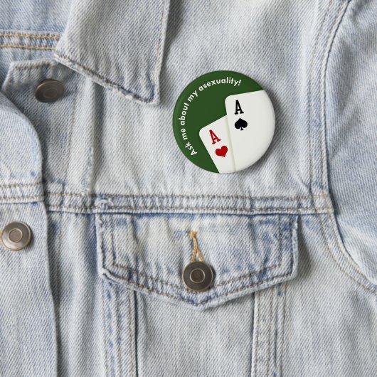 Badge Rond 5 Cm demandez-moi (En situation)