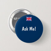 Badge Rond 5 Cm Demandez-moi (Devant & derrière)