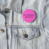 Badge Rond 5 Cm Demandez-moi comment (En situation)