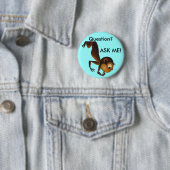 Badge Rond 5 Cm Demandez-moi de se boutonner (En situation)