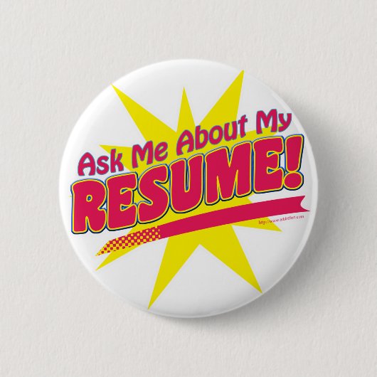 Badge Rond 5 Cm Demandez-moi mon CV ! (Devant)