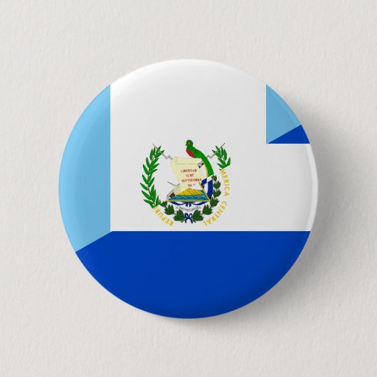Badge Rond 5 Cm demi de symbole de pays de drapeau du Guatemala (Devant)