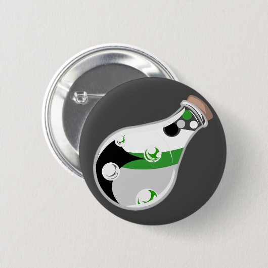 Badge Rond 5 Cm Demiromantic Pride Potion Button (Devant & derrière)