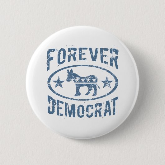 Badge Rond 5 Cm Démocrate (Devant)