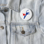 Badge Rond 5 Cm démocrate (En situation)