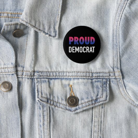 Badge Rond 5 Cm Démocrate de la fierté bisexuelle (En situation)