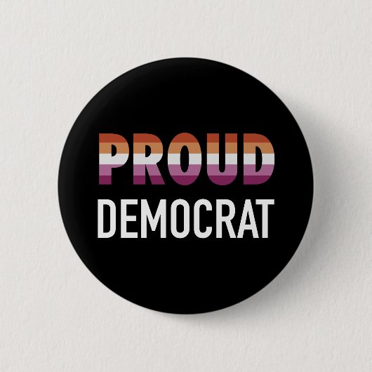 Badge Rond 5 Cm Démocrate de la fierté lesbienne (Devant)