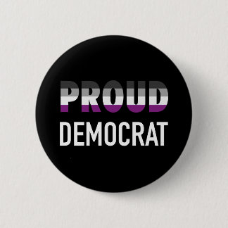 Badge Rond 5 Cm Démocrate de la fierté sexuelle