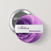 Badge Rond 5 Cm Demoiselle d'honneur nommée faite sur commande de (Devant & derrière)