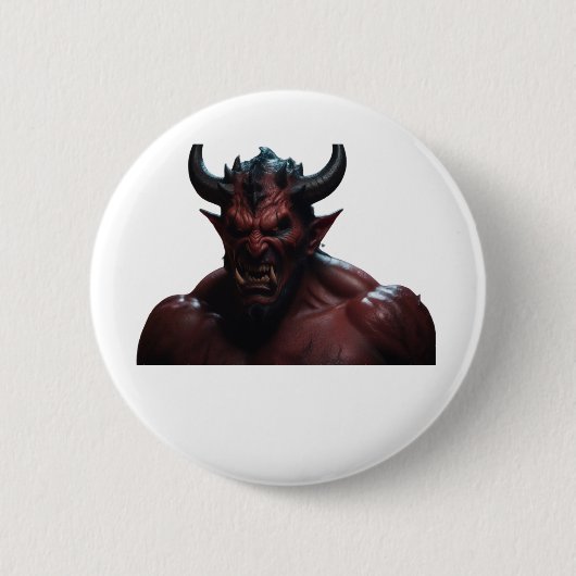 Badge Rond 5 Cm Démon de bouton (Devant)