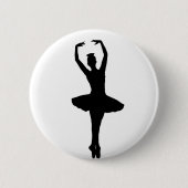Badge Rond 5 Cm ~ d'en POINTE (danseur classique) de PIROUETTE de (Devant)