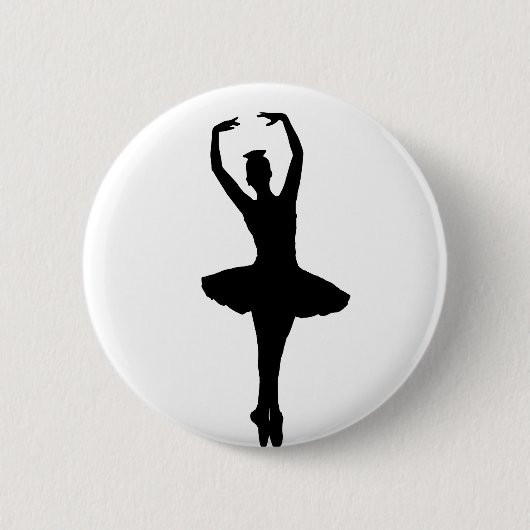 Badge Rond 5 Cm ~ d'en POINTE (danseur classique) de PIROUETTE de (Devant)