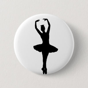 Badge Rond 5 Cm ~ d'en POINTE (danseur classique) de PIROUETTE de
