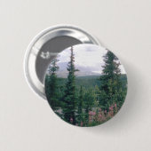 Badge Rond 5 Cm Denali - Alaska (Devant & derrière)