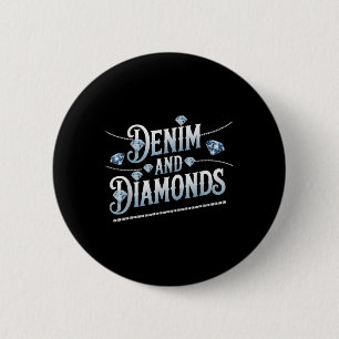 Badge Rond 5 Cm Denim Et Diamonds Mode tendance
